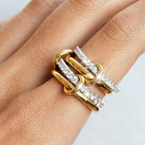 Juno Stacked Diamond Ring
