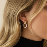 Pippa Double Hoops Oorbellen